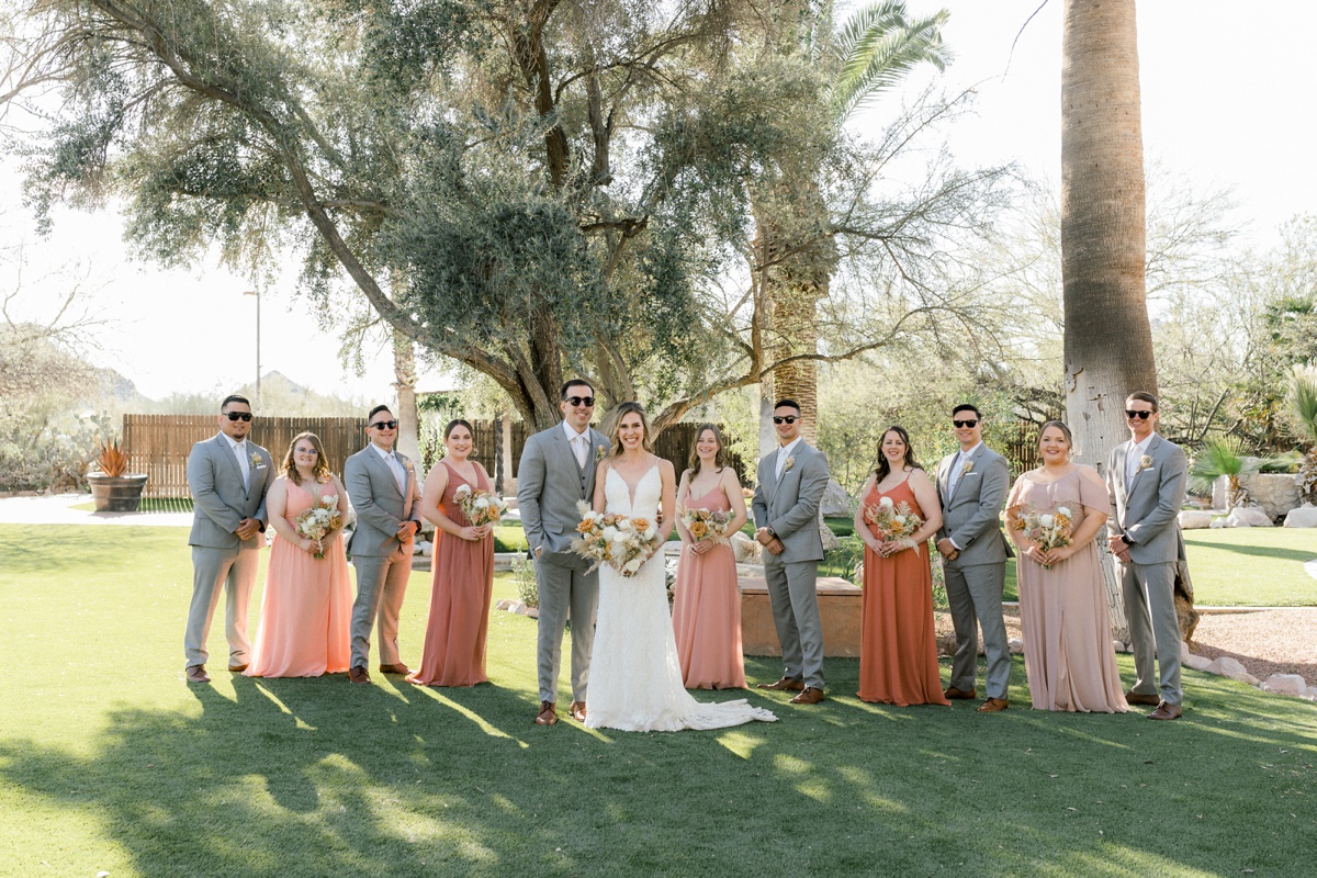 wedding party at the Oasis at Wild Horse Ranch