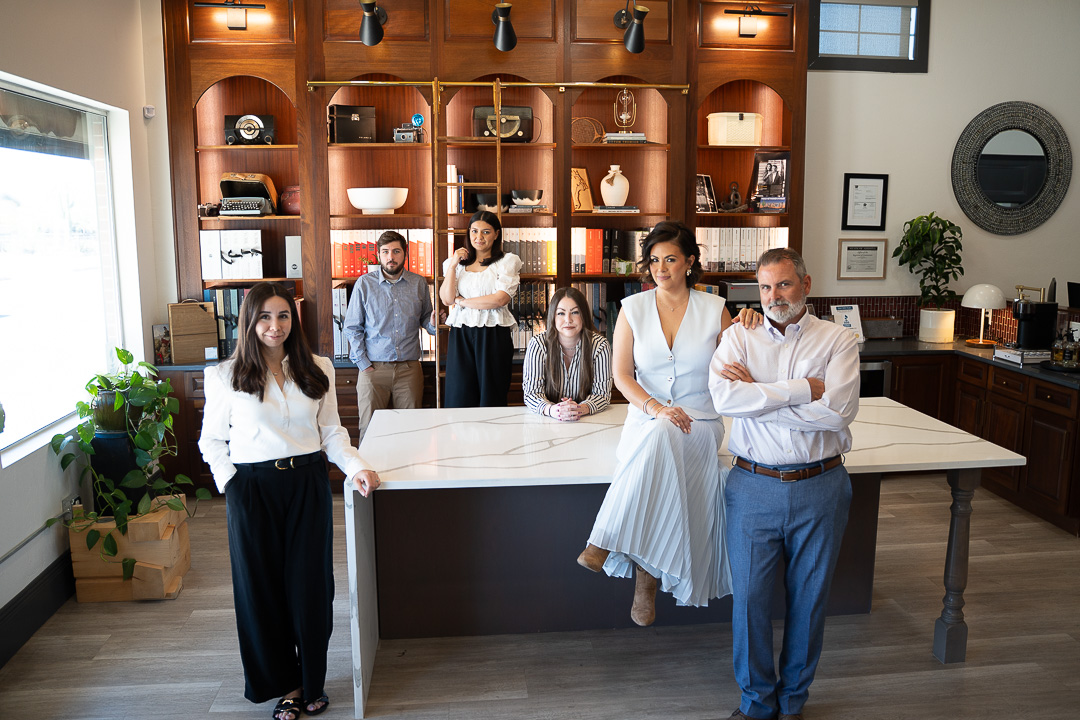 Team photo during a luxury Tucson Brand session.